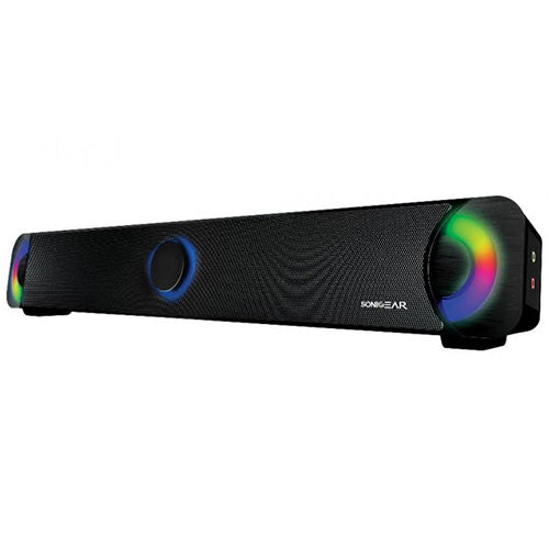 Sonic Gear Bluetooth FM Soundbar With Light Effect MP3 Battery Black