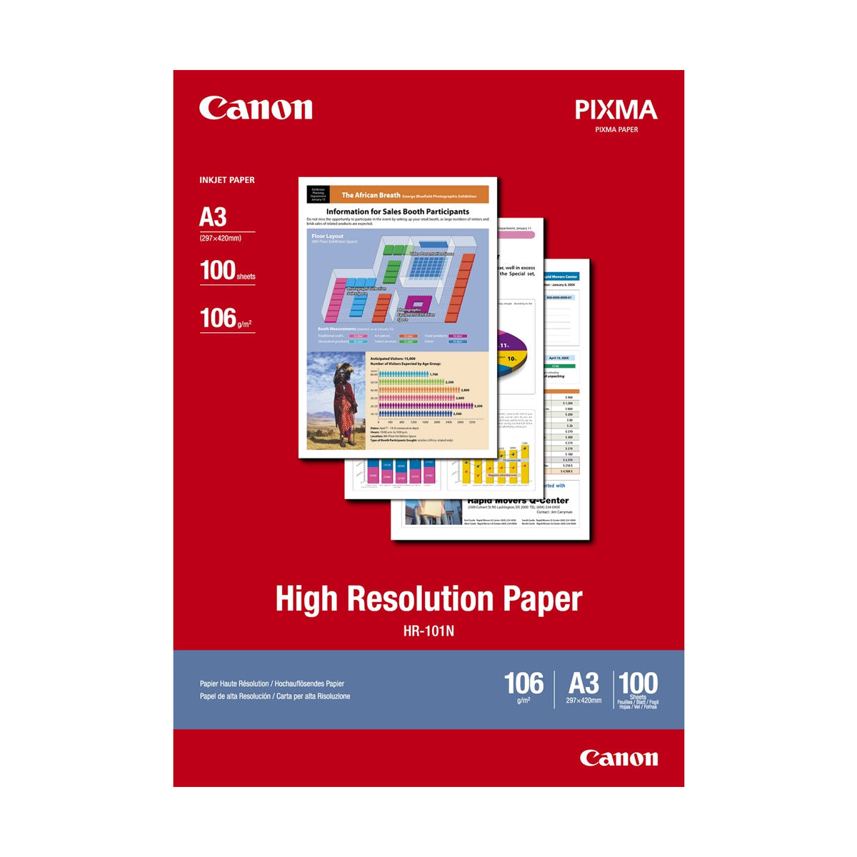 Canon High Res Paper A3 106g  100 Sheets