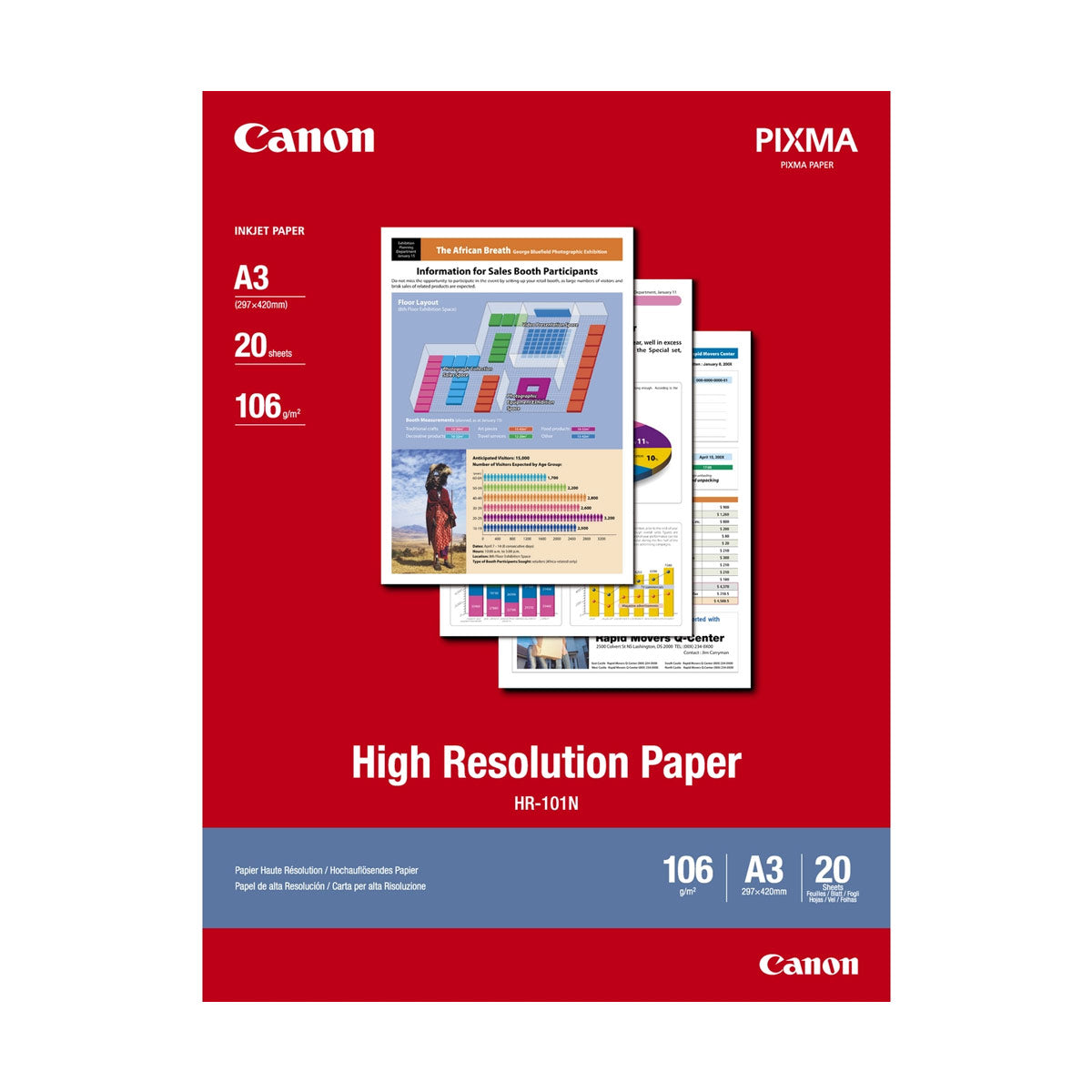 Canon High Res Paper A3 106g 100 Sheets