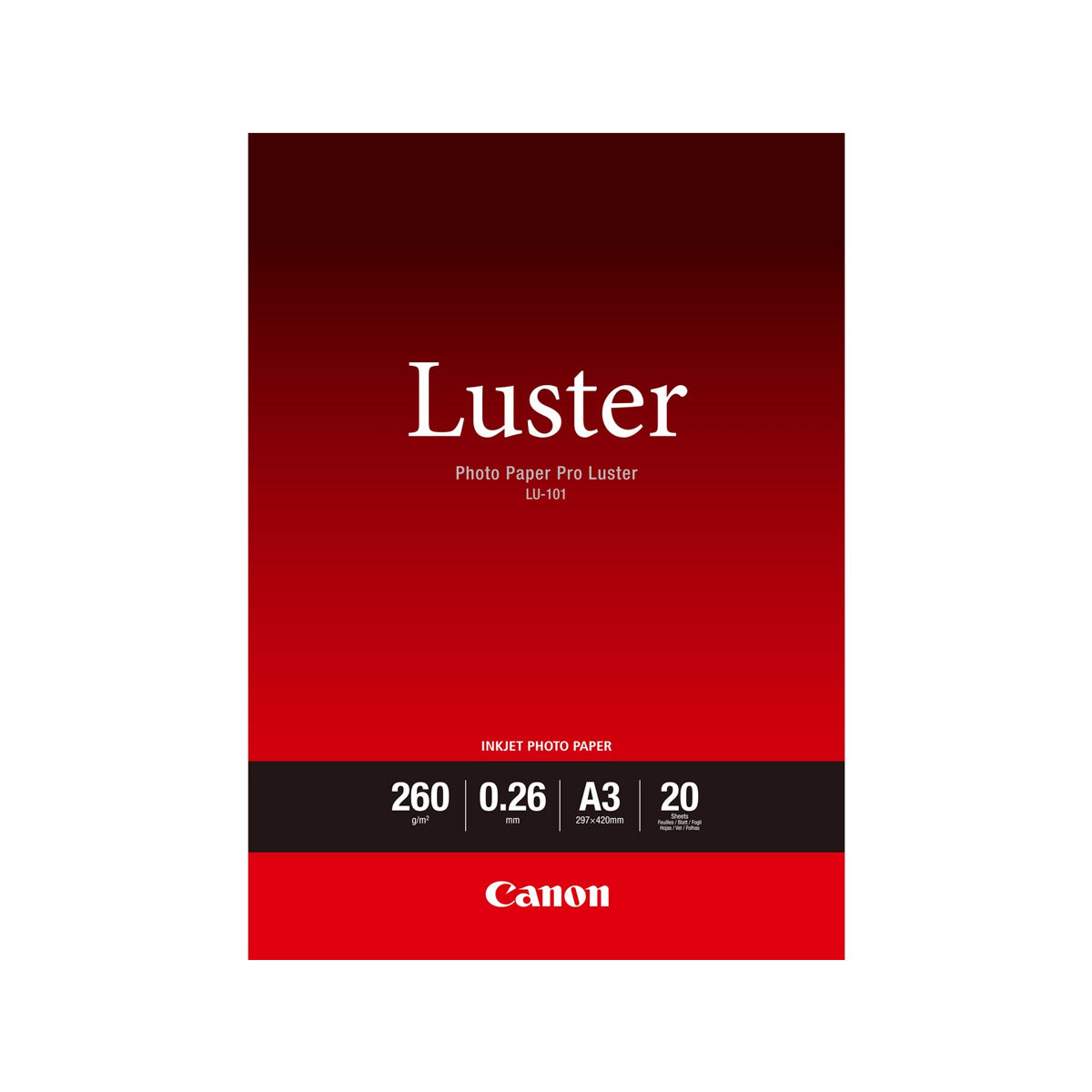 Canon Pro Luster LU-101 A3 260g 20Sheets