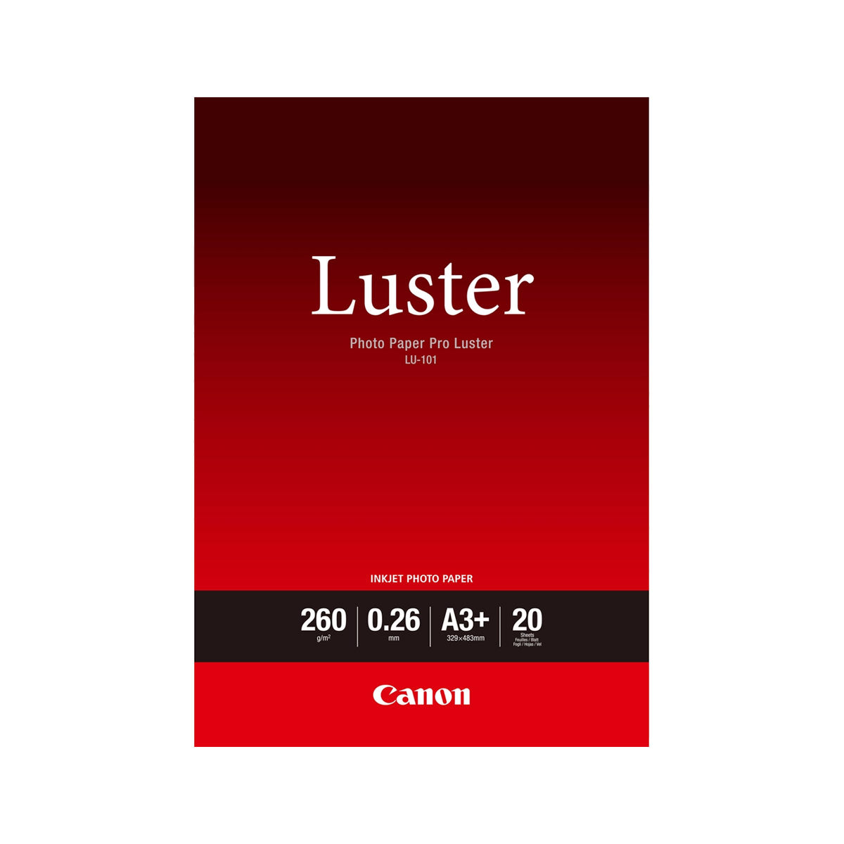 Canon Pro Luster LU-101 A3+ 260g,20Sheets
