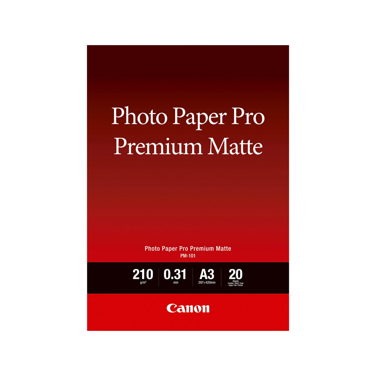 Canon Premium Matte PM-101 A3 20Sheets