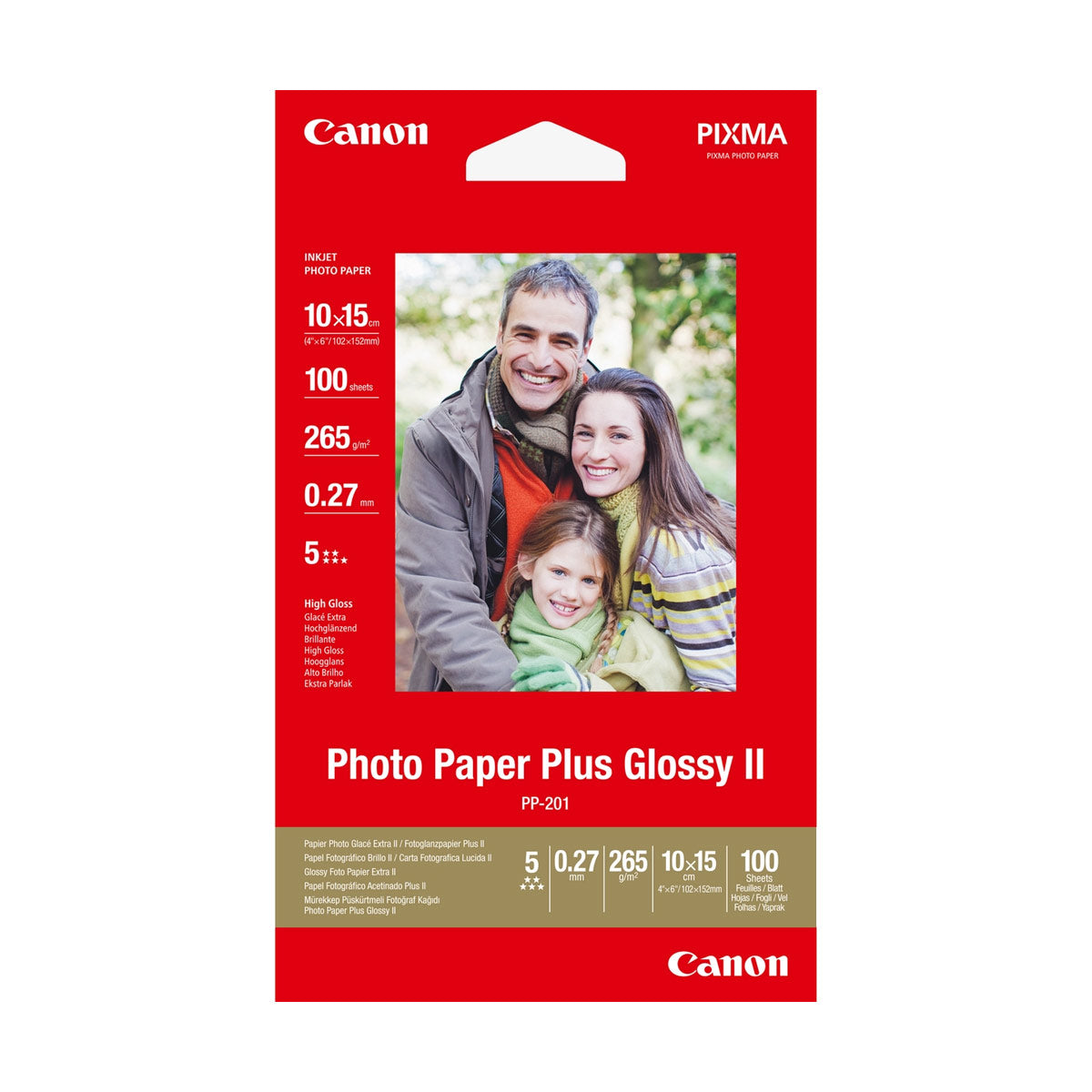 Canon PP-201 4x6 100 Sheets