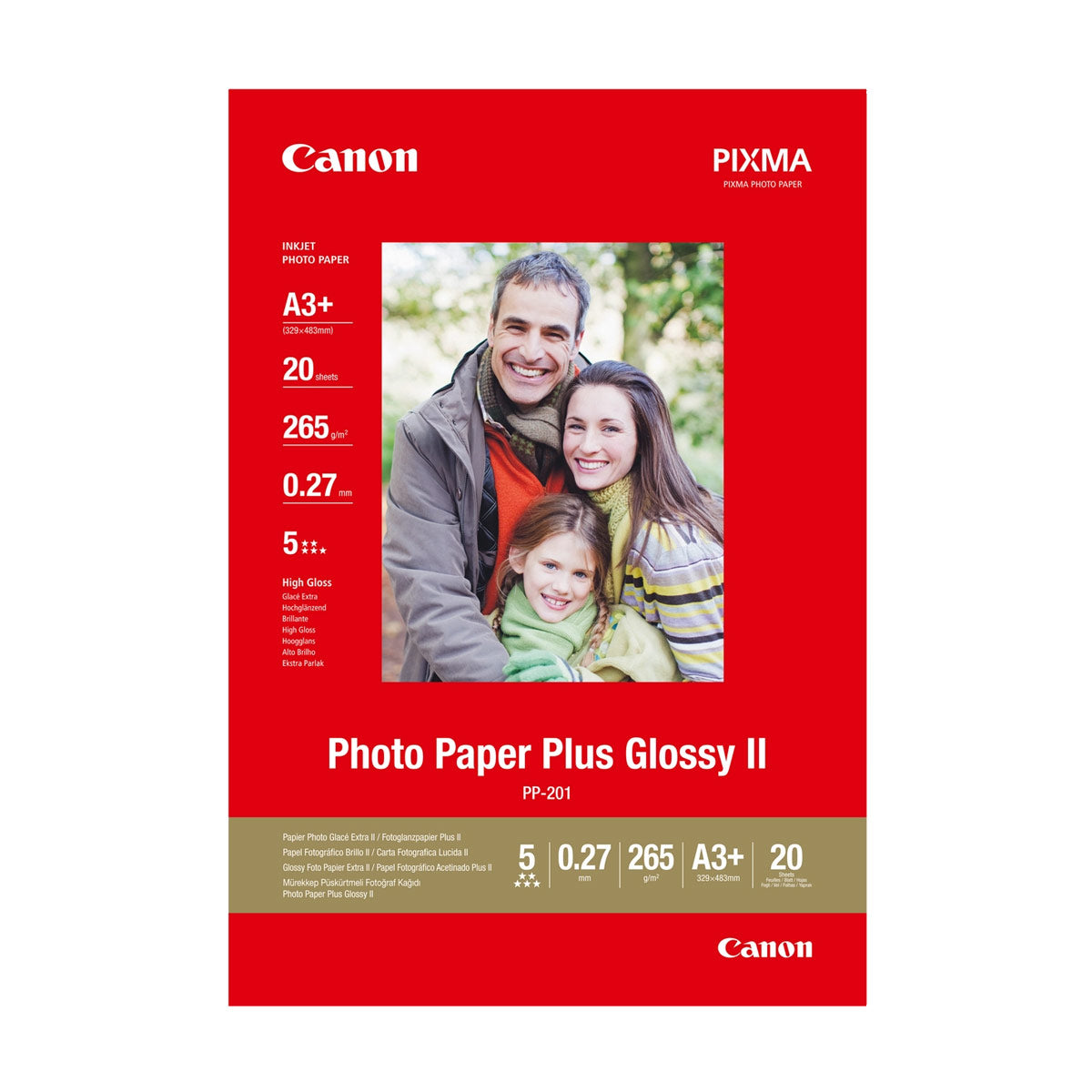 Canon PP-201 A3+ 260g  20 Sheets