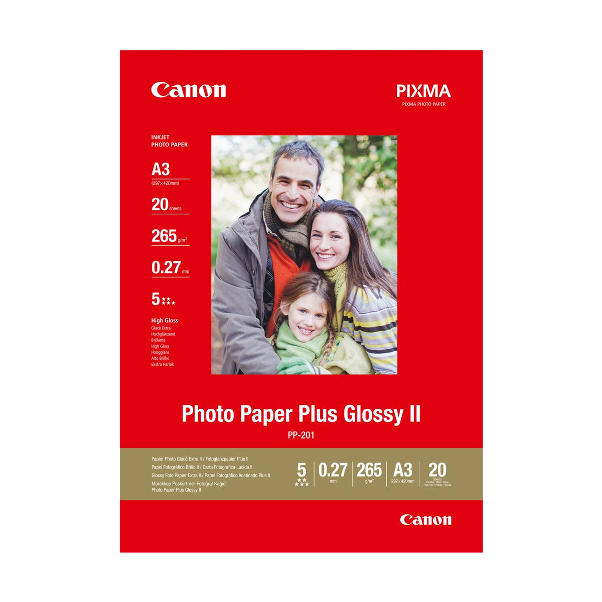 Canon PP-201 A3 275g  20 Sheets