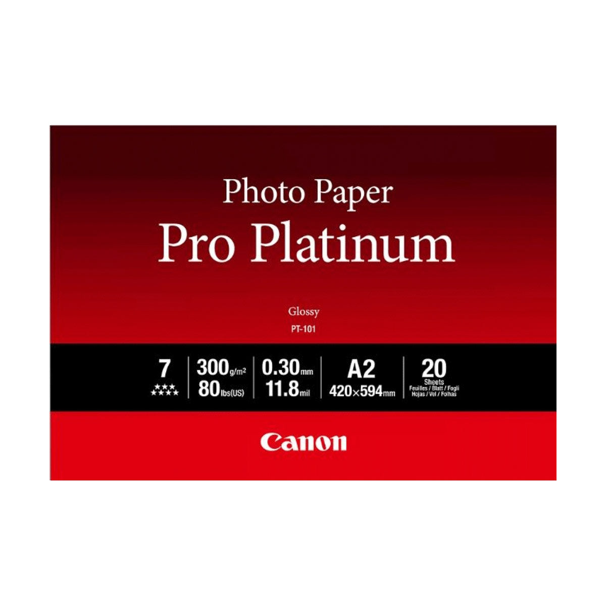 Canon Pro Platinum A2 PT-101 Glossy 20Shts