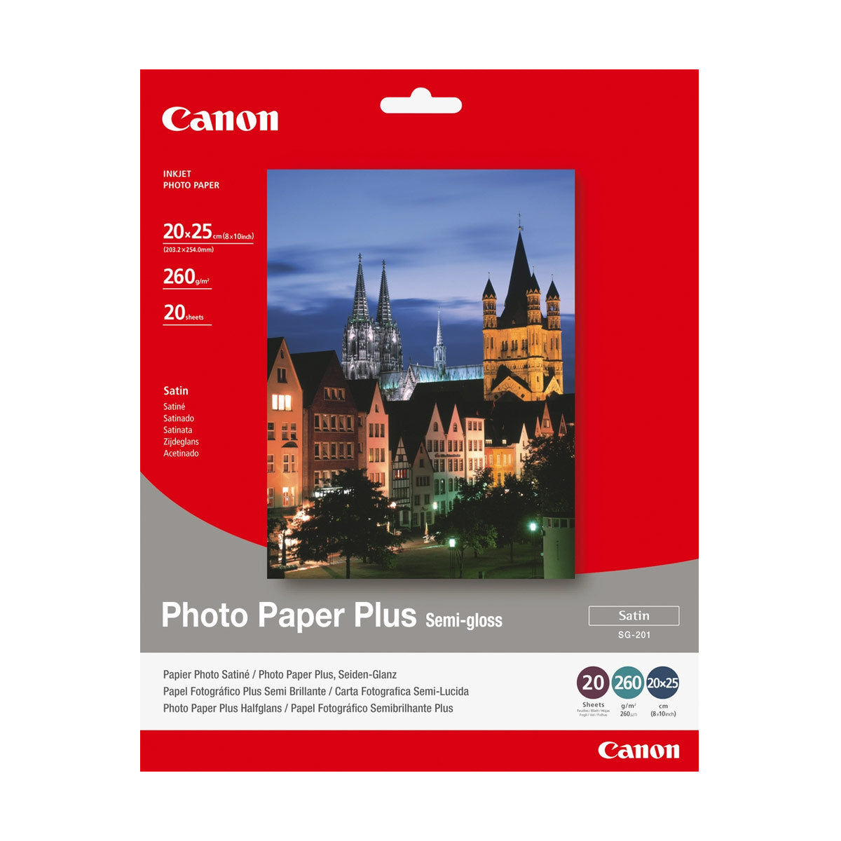 Canon Semi-Gloss Paper SG-201 8x10 260g 20Shts