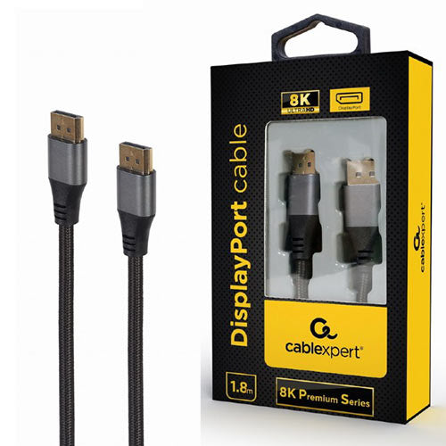 CABLEXPERT DISPLAYPORT Cable 8K Premium Series 1,8M Retail Pack