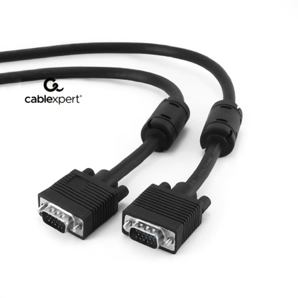 CABLEXPERT Premium VGA HD 15M/HD 15M Dual-Shielded W/2 X Ferrite 3M