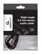 CABLEXPERT Right Angle 3,5MM Stereo Audio Cable 1,8M