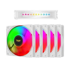 ARMAGGEDDON PC Cooling Fan 12CM Chroma RGB Kit 3000 (5 Pack) White