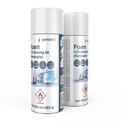GEMBIRD Foam LCD Cleaning Kit (Flammable) 400ML