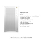 ARMAGGEDDON Gaming PC Case Full ATX Tessaraxx Core 13 Air White