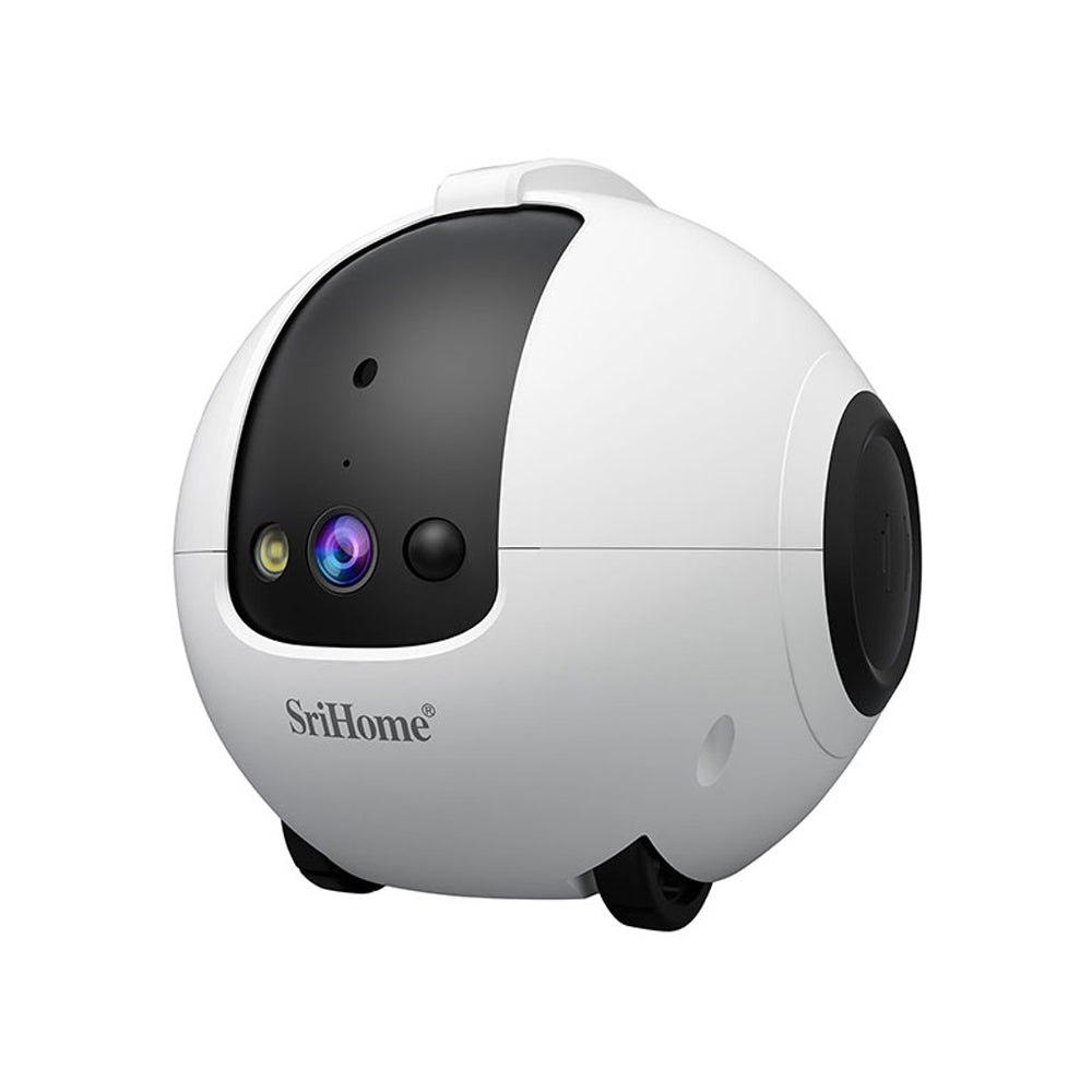 SRIHOME PET Companion Robot Camera 4MP HD Resolution White