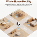 SRIHOME PET Companion Robot Camera 4MP HD Resolution White