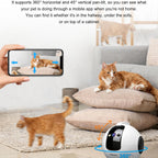 SRIHOME PET Companion Robot Camera 4MP HD Resolution White