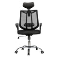 DELI Headrest Mesh Chair Black