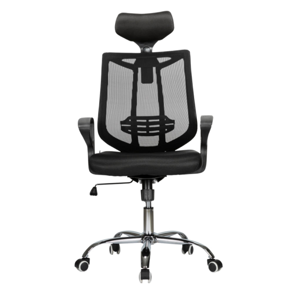 DELI Headrest Mesh Chair Black