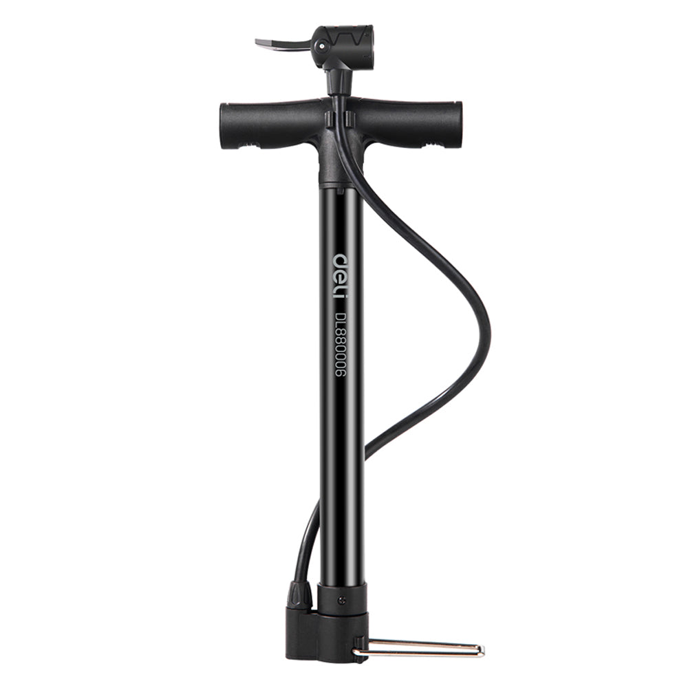 Deli Floor Pump 8BAR/116PSI Φ29X270MM Black