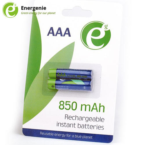 ENERGENIE Ready TO USE Rechargeable Batteries AAA 850MAH 2PCS/Pack
