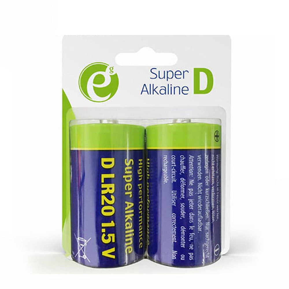ENERGENIE Alkaline D-Cell Battery 2-Pack