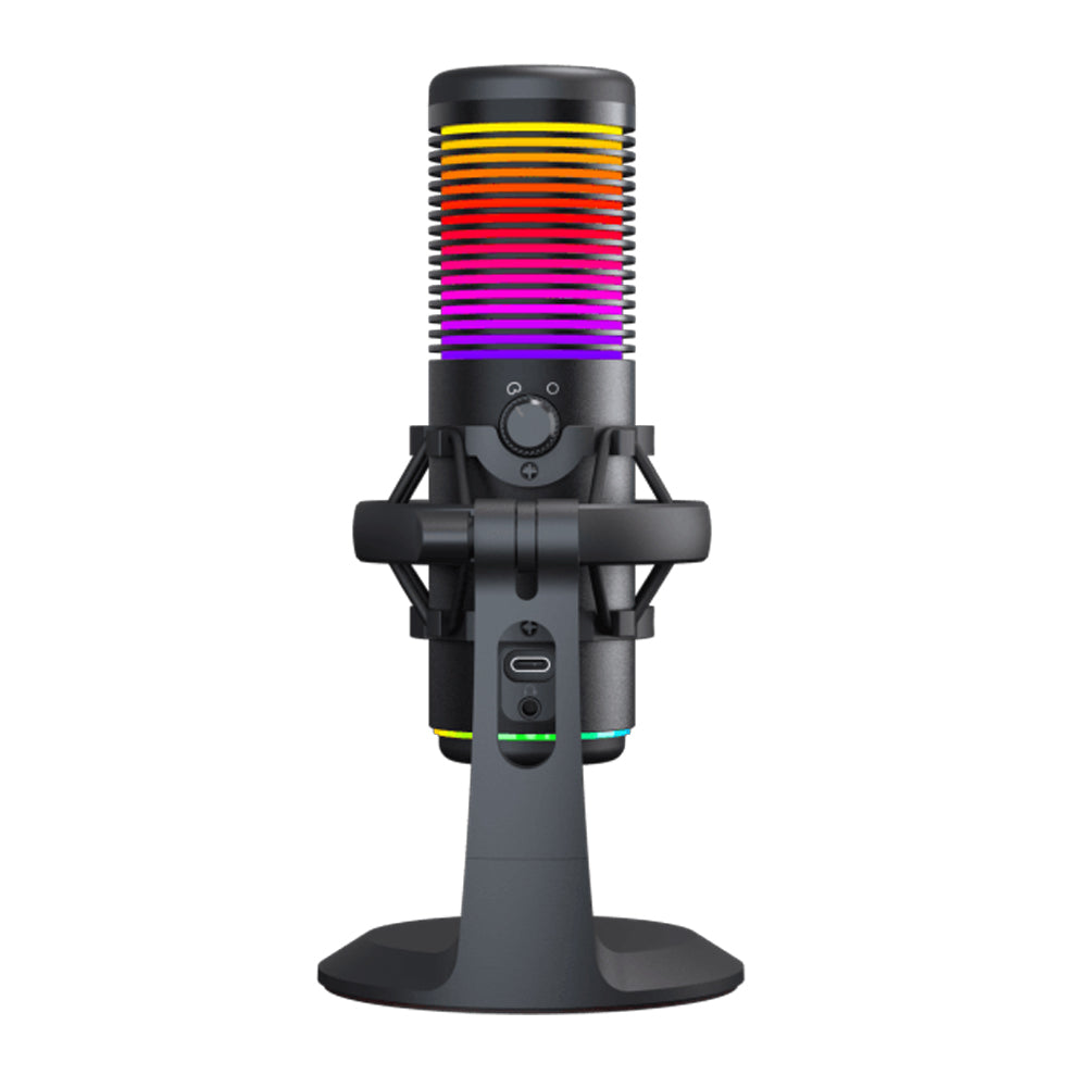 White Shark Touch Control Microphone DSM-07 RGB Light Black