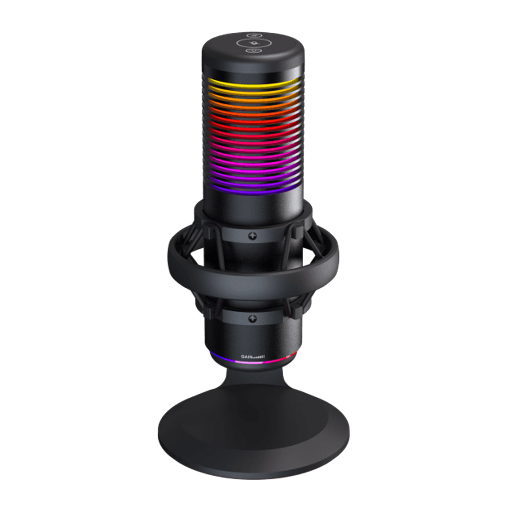White Shark Touch Control Microphone DSM-07 RGB Light Black