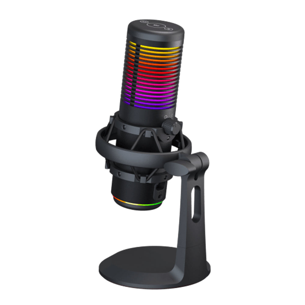 White Shark Touch Control Microphone DSM-07 RGB Light Black