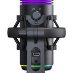White Shark Touch Control Microphone DSM-07 RGB Light Black