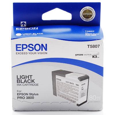 Ink Epson T5807 C13T580700 Light Black - 80ml