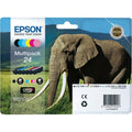 Ink Epson T242840 Multipack 6 Colours Claria Photo HD Ink Elephant