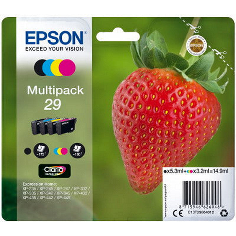 Ink Epson 29 C13T29864012 Claria Home  Multipack