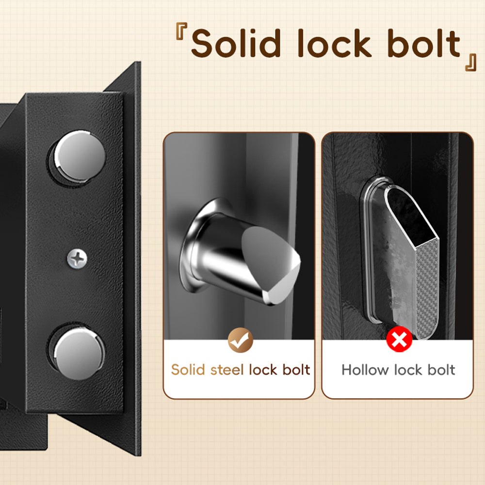DELI 2-WAY Digital Safe Full-Steel Black