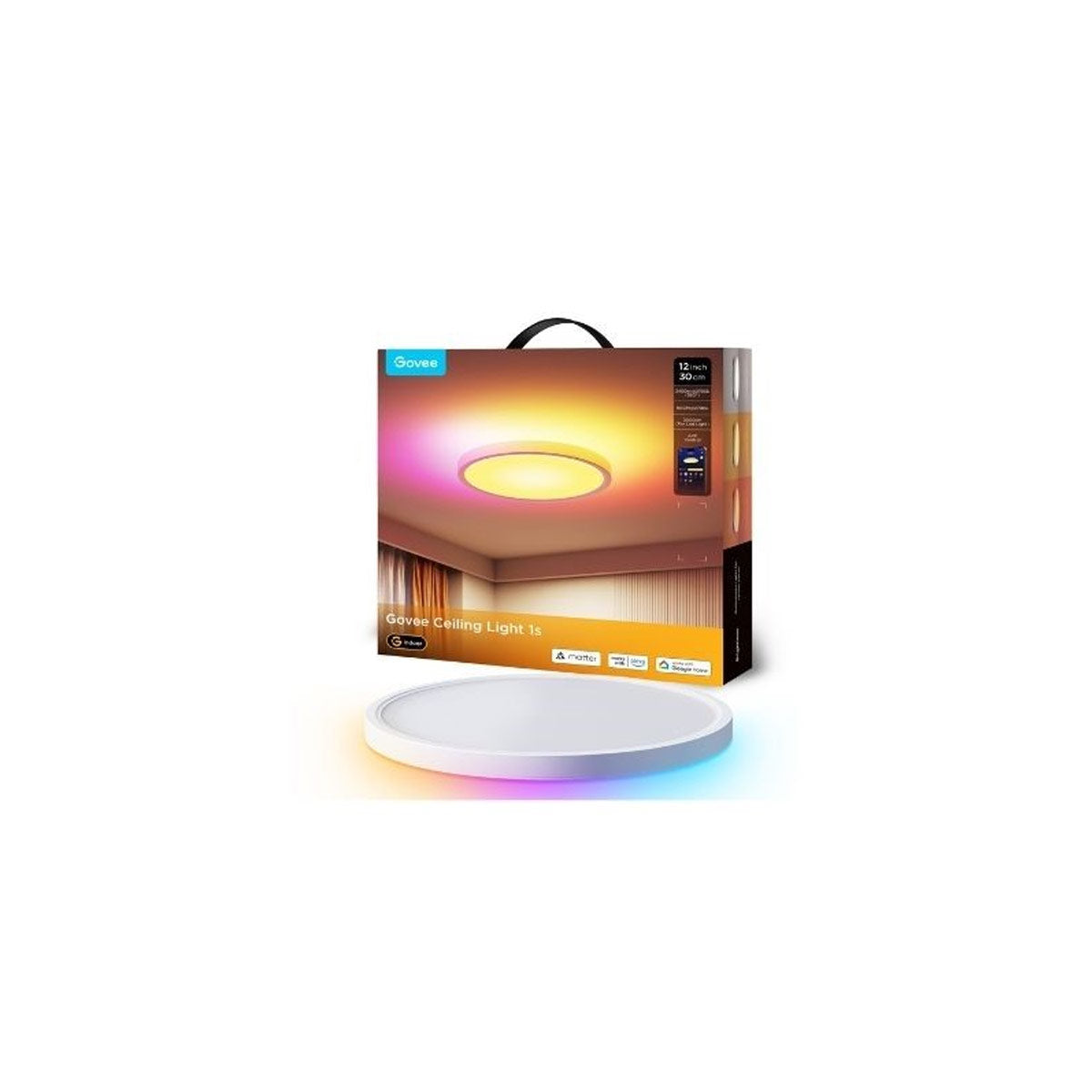 Govee 12inch RGBWW + RGBIC Round Smart Ceiling Light