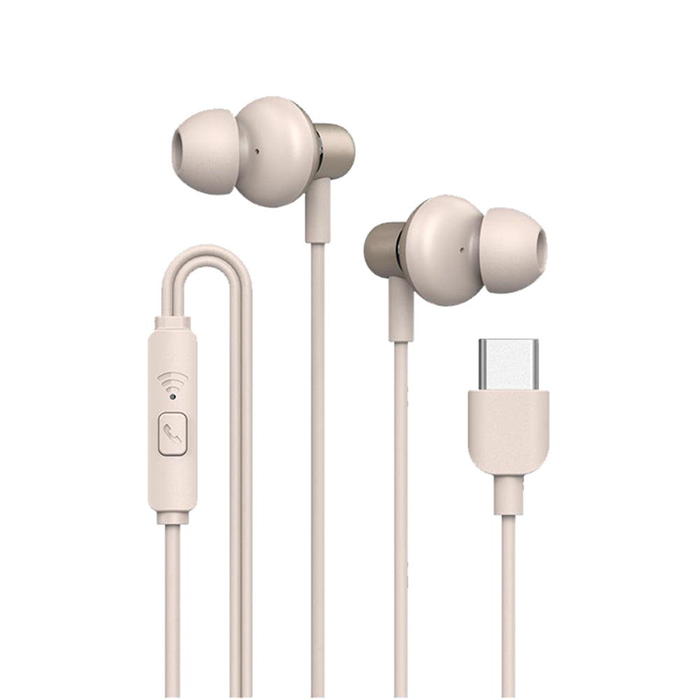 SONICGEAR Type-C Earbuds Hyperbass Buds 1 Champagne