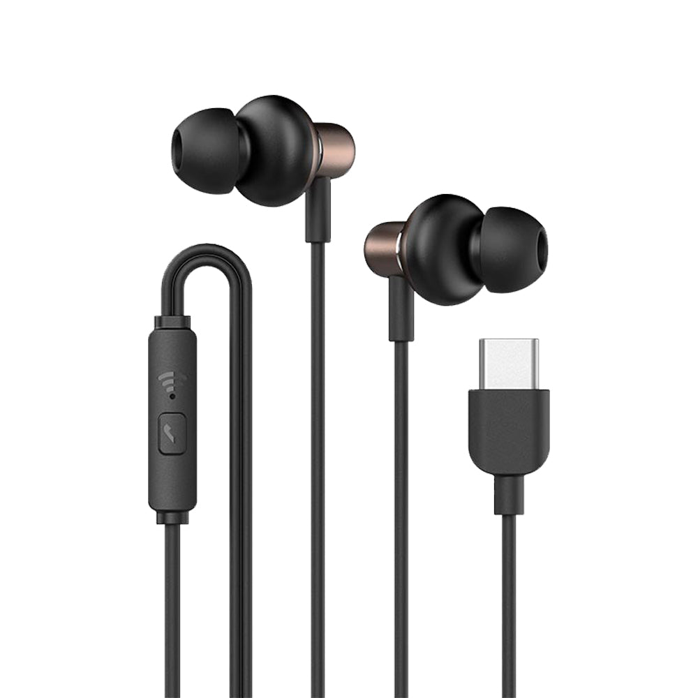 SONICGEAR Type-C Earbuds Hyperbass Buds 1 Gun Metal