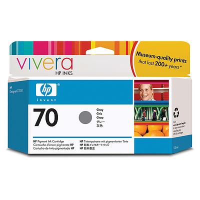Ink HP No 70 Grey Crtr with Vivera Ink - 130ml