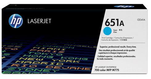 Toner Laser HP 651A LJ MFP775 Series Cyan