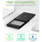 ICY Box External USB 3.2 2.5' SATA Enclosure With Combi-Cable Black