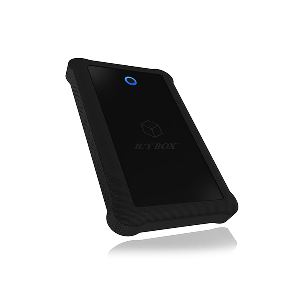 ICY Box USB 3.2 External Case For 2.5' SATA III HDD/SSD With Silicon Sleeve