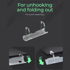ICY Box Cable Management Tray For Desks White