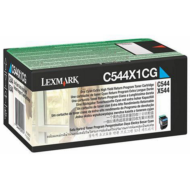 Toner Laser Lexmark C544X1C Cyan High Yield 4K Pgs