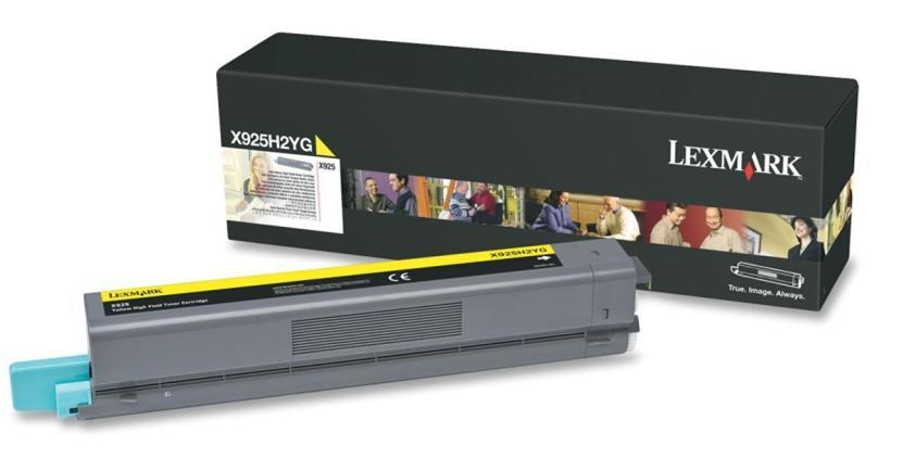 Toner Laser Lexmark X925H2YG Yellow High Yield 7.5K Pgs