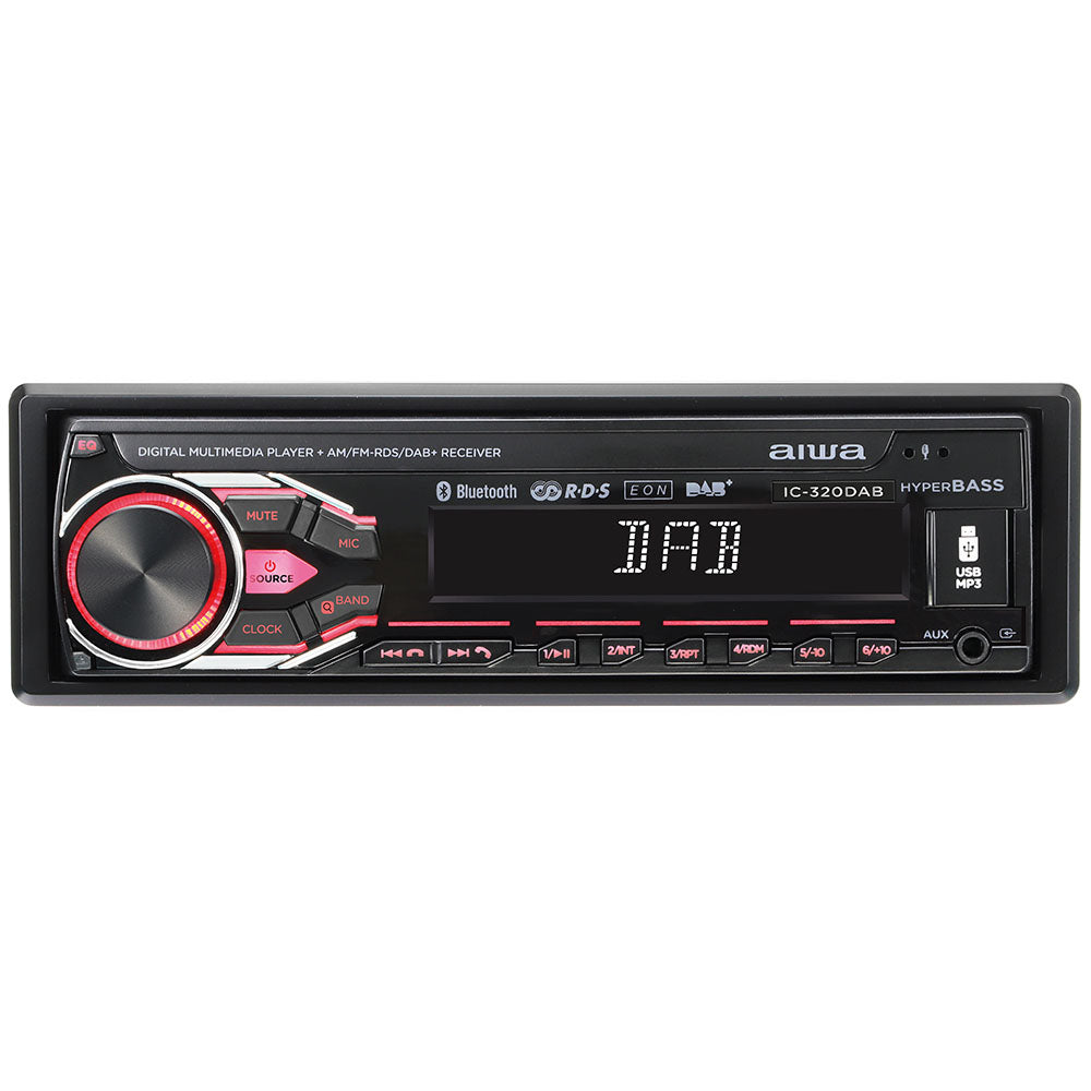 AIWA Car Stereo With BT5.1/USB/SD/ MP3 AM/FM DAB+ Radio 4CHx25W