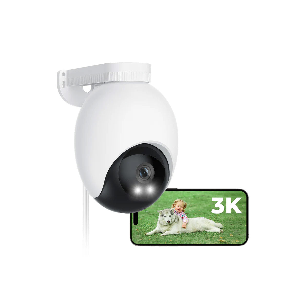 Imilab EC6 CMSXJ65A 5MP 3K White IP Surveillance Camera