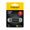 Intenso USB Drive 3.0 USB-A + USB-C Twist Line 32GB - 3539480