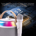 SONICGEAR BT5.3 Portable RGB Karaoke Wireless Speaker IOX K800 White