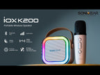 SONICGEAR IOX K200 Bluetooth 5.1 Home Karaoke Portable Speaker With Wireless MIC Pink