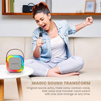 SONICGEAR IOX K200 Bluetooth 5.1 Home Karaoke Portable Speaker With Wireless MIC Pink