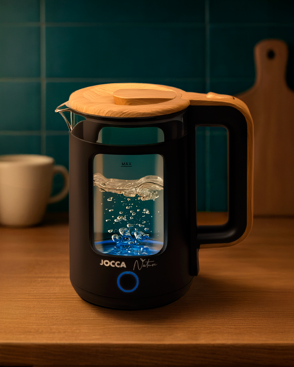 JOCCA Electric Kettle 1.8L 1500W Black